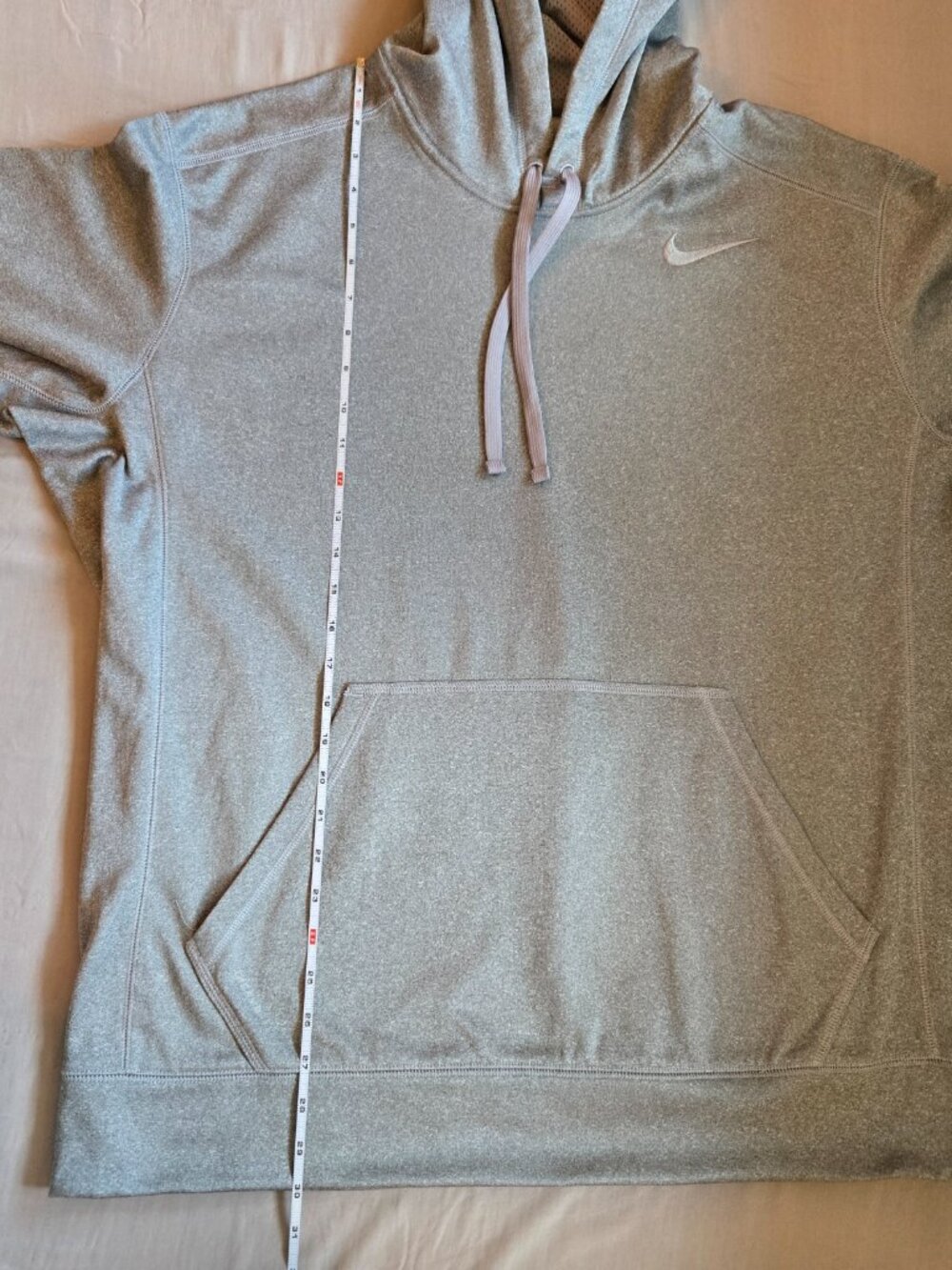 Nike Therma‑Fit Hoodie Men’s XL Gray Athletic Training Pullover Sweatshirt - Picture 6 of 15
